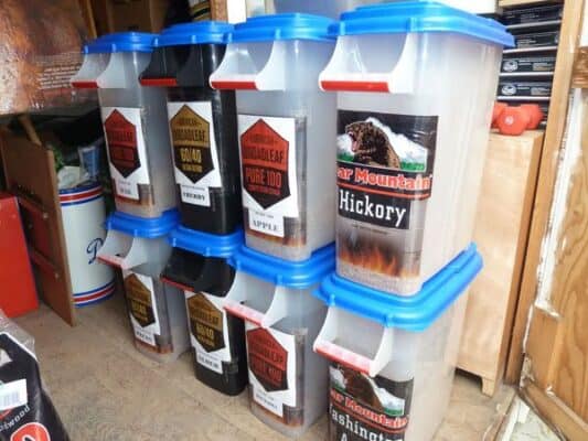 Wood Pellet Storage Containers