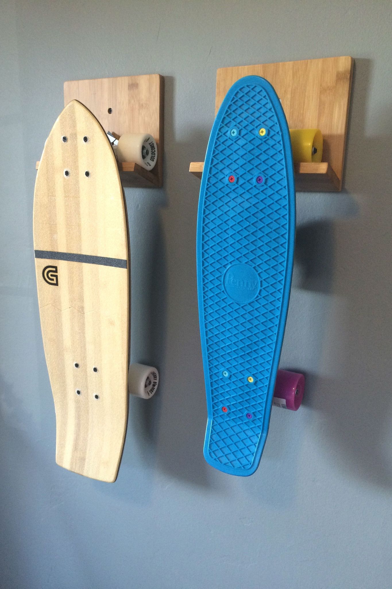 Bamboo Skateboard Wall Rack in 2021 | Skateboard storage, Skateboard rack,  Surfboard storage