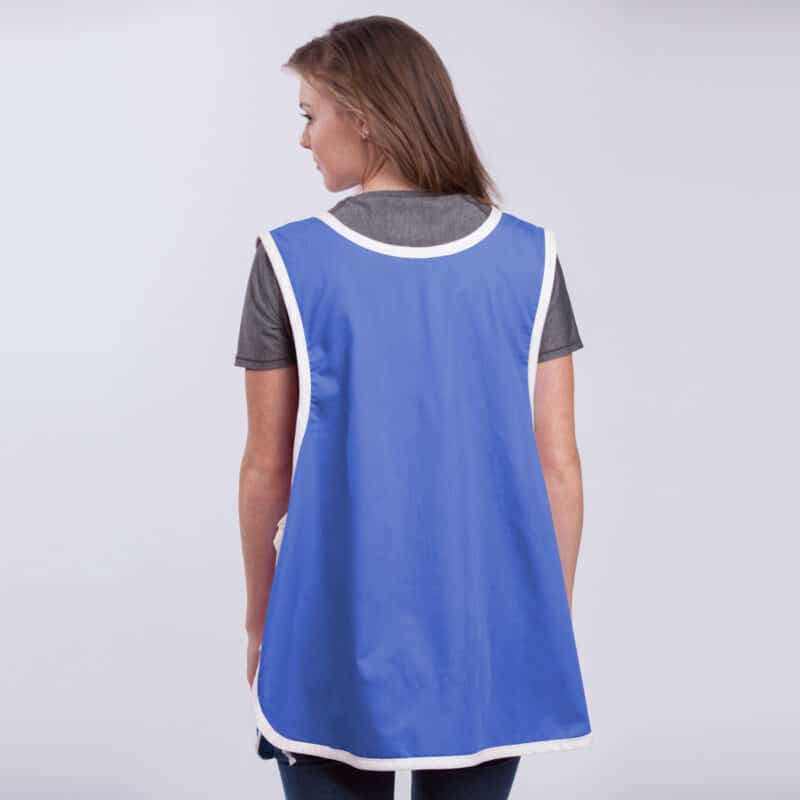 edgar james apparel retail cobbler apron blue back