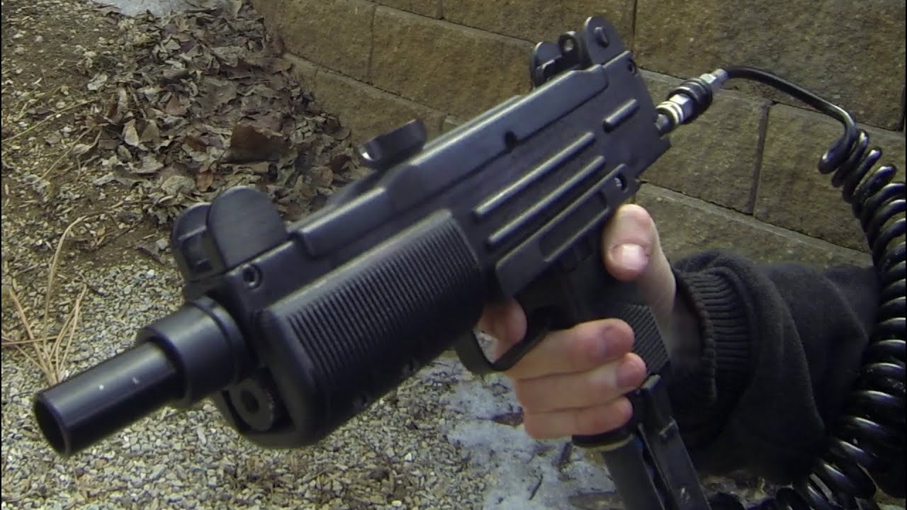 Paintball Uzi - YouTube