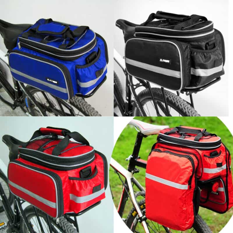 Mountain Bike Bag Waterproof Bicycle Bag Cycling Rear Seat Trunk Bag Panniers Bicycle Accessories With Raincoat