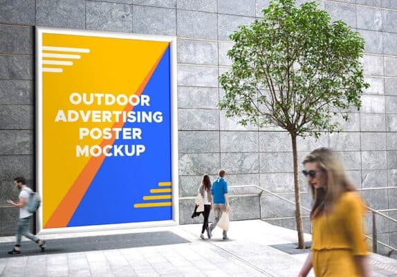 Outdoor Advertising Mockup PSD