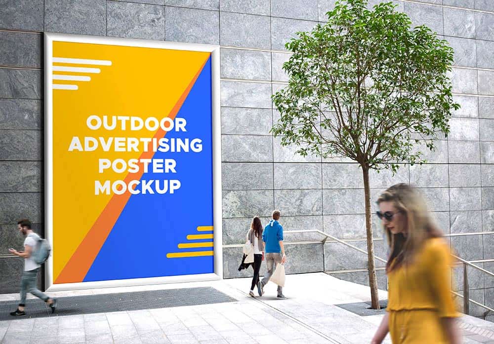 Outdoor Advertising Mockup PSD