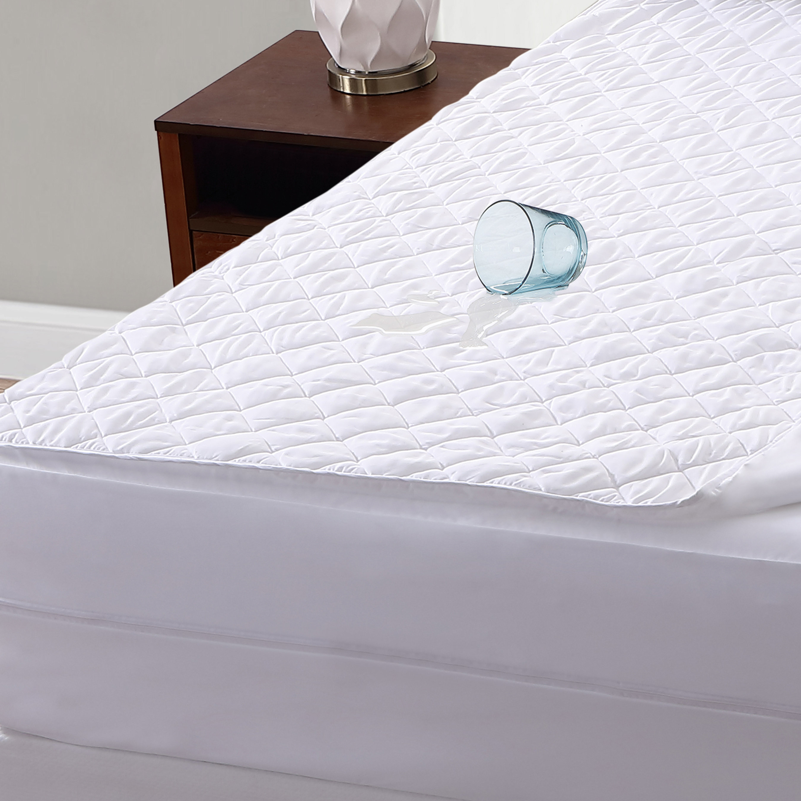 wonder pad zip off top hypoallergenic and waterproof zippered mattress protector