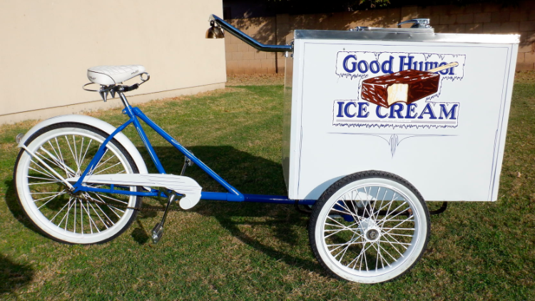 vintage ice cream cart