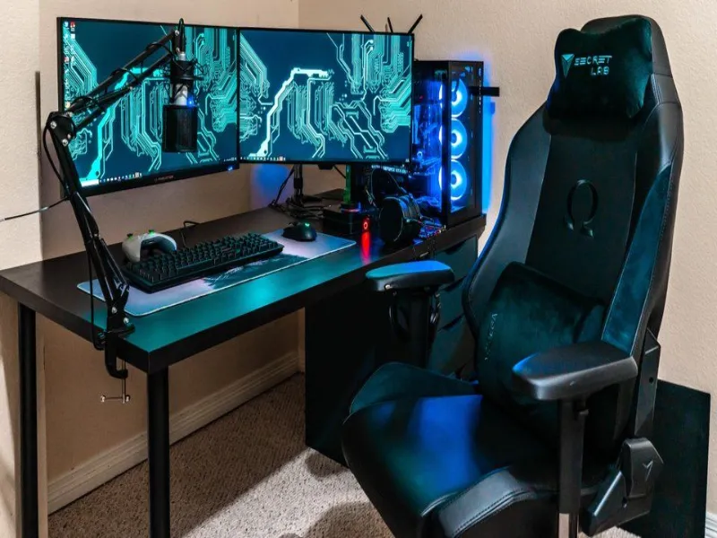 gaming chair with joystick mount