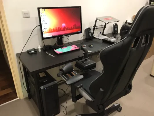 gaming chair with joystick mount
