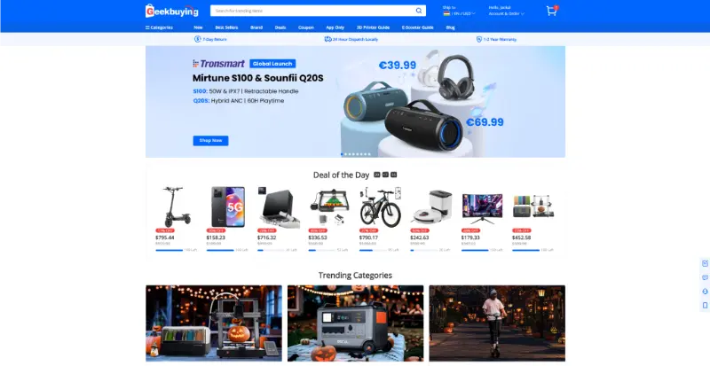 Geekbuying webaruhaz regisztracio rendeles menete tapaszlatok velemenyek 2024 009